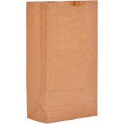 Paper Grocery Bags #10, 6-5/16"W x 4-1/6"D x 13-7/16"H, Kraft, 500 Pack