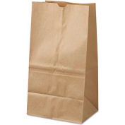 Paper Grocery Bags #25 Squat, 8-1/4"W x 6-1/8"D x 15-7/8"H, Kraft, 500 Pack