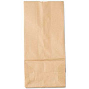 Paper Grocery Bags #5, 5-1/4"W x 3-7/16"D x 10-15/16"H, Kraft, 500 Pack
