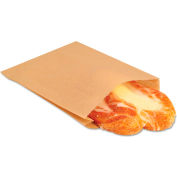Bagcraft Grease Resistant Bags, 6-1/2"W x 1"D x 8"H, Brown, 2000/Pack