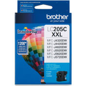 Brother® LC205C (LC-205C) Super High-Yield Ink, 1200 Page-Yield, Cyan