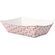 Boardwalk® Paper Food Baskets, 8 Oz. Capacity, Red/White
