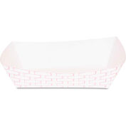 Boardwalk® Paper Food Baskets, 5 Lb. Capacity, Red/White