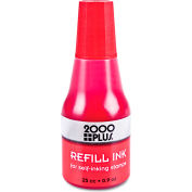 2000 PLUS® 2000 PLUS Self-Inking Refill Ink, Red, .9 oz. Bottle