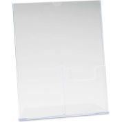 deflect-o 590501 Superior Image Sign Holder w/Pocket, 8-1/2"W x 11"H, Clear
