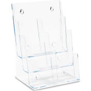 deflect-o 77401 Multi Compartment DocuHolder, 6 Compartments, 9"W x 7-1/2"D x 13-3/4"H, Clear