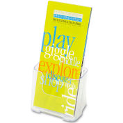 deflect-o 77501 DocuHolder for Countertop or Wall Mount Use, 4-3/8"W x 3-1/4"D x 7-3/4"H, Clear