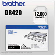 Brother® DR420 Drum Unit, 12,000 Page-Yield, Black, OEM