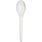 Eco-Products® EP-S013, Spoon, PLA, Pearl White, 1000/Carton
