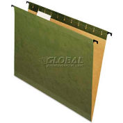 Pendaflex® Poly Laminate Reinforced Hanging Folders, Letter, Green, 20/Box