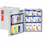 First Aid Only 1350-FAE-010 Metal First Aid Kit, Metal Detectable, 25 Person