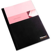 Fellowes® Thermal Binding System Covers, 60 Sheets, 11 x 8 1/2, Clear/Black, 10/Pack