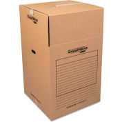 Bankers Box ® SmoothMove Wardrobe Boxes, 24"L x 24"W x 40"H, Kraft/Blue, 3/Pack