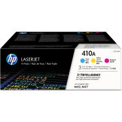 HP® 410A 3/Pk Cyan/Magenta/Yellow Original LaserJet Toner Cartridges-2300 Page Yield