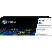 HP® 414X, High-Yield Cyan Original LaserJet Toner Cartridge, 6000 Page Yield