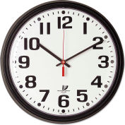 Chicago Lighthouse Bold Quartz Contract Clock, 13-3/4", Black