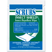 SCRUBS® Insect Shield Insect Repellent Wipes, 8 x 10, White, 100/Carton - ITW91401
