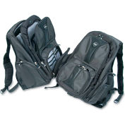 Kensington® Contour Laptop Backpack, Nylon, 15 3/4 x 9 x 19 1/2, Black