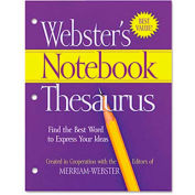 Merriam Webster Notebook Thesaurus, Three-Hole Punched, Paperback, 80 Pages