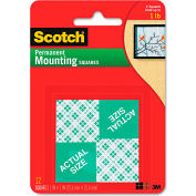 Scotch® Precut Foam Mounting 1 Squares, Double-Sided, Permanent 16/Pack