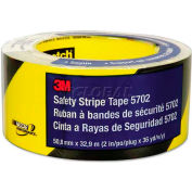 3M™ 5702 Caution Stripe Tape, 2"W x 108'L, Black/Yellow, 1 Roll