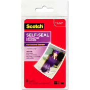 Scotch® Self-Sealing Laminating Pouches, Glossy, 2 15/16 x 3 15/16, Wallet Size, 5/Pack