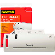 Scotch® Thermal Laminator Value Pack, 9" W, with 20 Letter Size Pouches