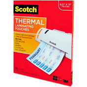 Scotch® Letter Size Thermal Laminating Pouches, 3 mil, 11 1/2 x 9, 100 per Pack
