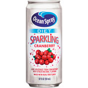 Ocean Spray Diet Sparkling Cranberry Juice, 11.5 Oz, 4/Pack, 6 Packs/Case