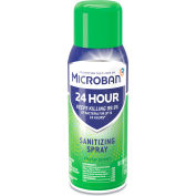 Microban® 24-Hour Disinfectant Sanitizing Spray, Fresh Scent, 12.5 Oz. Aerosol Spray, 6/Carton