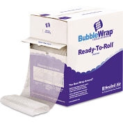 Sealed Air Bubble Wrap® Cushion Bubble Roll, 65'L x 12"W x 1/2" Thick, Clear, 1 Pack