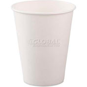 SOLO® Polycoated Hot Paper Cups, 8 Oz., White, 50/Bag, 20 Bags/Carton
