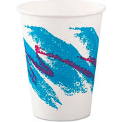 SOLO® Jazz Hot Paper Cups, 12 Oz., Polycoated, Jazz Design, 50/Bag