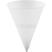 SOLO® Cone Water Cups, Paper, 4.25 Oz., Rolled Rim, 200/Bag, 25 Bags/Carton, White