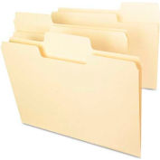 Smead® SuperTab File Folders, 1/3 Cut Top Tab, Letter, Manila, 100/Box