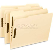 Smead® Folder, Two Fasteners, 1/3 Cut Assorted, Top Tab, Letter, Manila, 50/Box