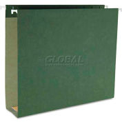 Smead® 2" Capacity Box Bottom Hanging File Folders, Letter, Green, 25/Box