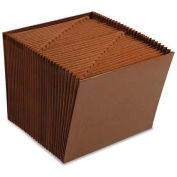 Smead® 1-31 Open Accordion Expanding File, 31 Pockets, Letter, Leather-Like Redrope