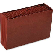 Smead® Jan-Dec Open Accordion Expanding File, 12 Pocket, Legal, Leather-Like Redrope
