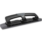 Swingline® 12-Sheet SmartTouch Three-Hole Punch, 9/32" Holes, Black/Gray