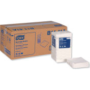 Tork® Universal Beverage Napkin, 1-Ply, 9-1/8"Wx 9-1/8"D, 1/4 Fold, Poly-Pack, Wht, 4000/Carton
