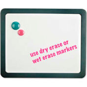 Universal® Recycled Cubicle Dry Erase Board, Plastic Frame, 15-7/8"W x 12-7/8"H, White Melamine