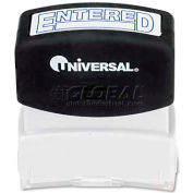 Universal Message Stamp, ENTERED, Pre-Inked/Re-Inkable, Blue
