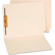 Universal® End Tab Folders, One Fastener, Letter, Manila, 50/Box