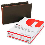 Universal® 2" Box Bottom Pressboard Hanging Folder, Legal, Standard Green, 25/Box