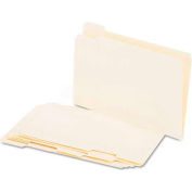Universal® File Folders, 1/5 Cut Assorted, One-Ply Top Tab, Legal, Manila, 100/Box