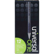 Universal One Comfort Grip Ballpoint Retractable Pen, Black Ink, Fine, Dozen