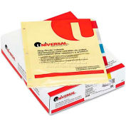 Universal Economical Insertable Index, Multicolor Tabs, 5-Tab, Letter, Buff, 24 Sets/Box