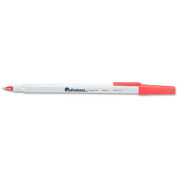 Universal Economy Ballpoint Stick Oil-Based Pen, Red Ink, Medium, Dozen