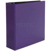 Universal Suede Finish Vinyl Round Ring Binder, 3" Capacity, Royal Blue